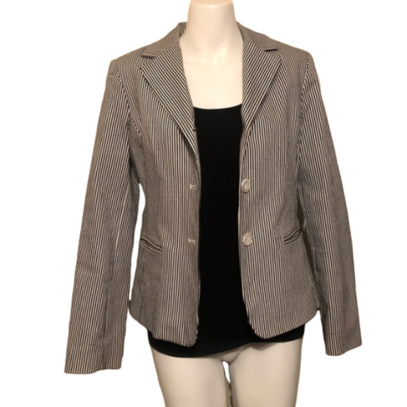 5/$20 Rafaella striped blazer 10 - Picture 1 of 6